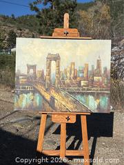 MaxSold Auction: San Fransisco Bay Bridge oil Painting - Idaho Springs (Colorado, USA) PARTNER MANAGED Estate Sale Online Auction - Idaho Street