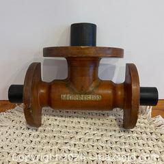 MaxSold Auction: Vintage Industrial Wooden Foundry Mold Pattern – “MORRISON” Brass Label - Toronto (Ontario, Canada) SELLER MANAGED Downsizing Online Auction - Esandar Drive (STORAGE)