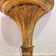 MaxSold Auction: Italian Gilt Wood Wall Bracket / Decorative Shelf – Made in Italy - Toronto (Ontario, Canada) SELLER MANAGED Downsizing Online Auction - Esandar Drive (Storage)