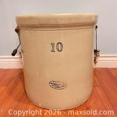 MaxSold Auction: Large Antique Canadian Stoneware Crock – 10 Gallon – Western Stoneware Ltd. - Toronto (Ontario, Canada) SELLER MANAGED Downsizing Online Auction - Esandar Drive (Storage)
