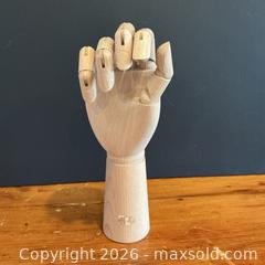 MaxSold Auction: Wooden Articulated Artist’s Hand Model - Toronto (Ontario, Canada) SELLER MANAGED Downsizing Online Auction - Esandar Drive (Storage)