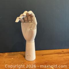 MaxSold Auction: Wooden Articulated Artist’s Hand Model - Toronto (Ontario, Canada) SELLER MANAGED Downsizing Online Auction - Esandar Drive (Storage)