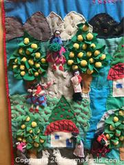 MaxSold Auction: Handmade Peruvian Folk Art Textile – Vintage Wall Hanging 17"H - Campbell (California, USA) SELLER MANAGED Downsizing Online Auction - Dell Avenue 