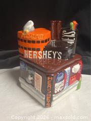 MaxSold Auction: Hershey’s Chocolate Factory Ceramic Candy Jar Vintage, Americana, advertising collectible - Campbell (California, USA) SELLER MANAGED Downsizing Online Auction - Dell Avenue 