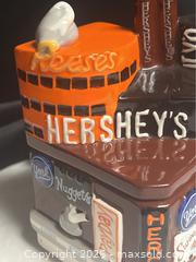 MaxSold Auction: Hershey’s Chocolate Factory Ceramic Candy Jar Vintage, Americana, advertising collectible - Campbell (California, USA) SELLER MANAGED Downsizing Online Auction - Dell Avenue 