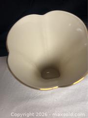 MaxSold Auction: Lenox Morningside Cottage Vase 8" Flared Vase Porcelain Gold Trim - Campbell (California, USA) SELLER MANAGED Downsizing Online Auction - Dell Avenue 