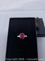 MaxSold Auction: 10K White Gold Ring With Red Stone - Toronto (Ontario, Canada) SELLER MANAGED Estate Sale Online Auction - Swanwick Avenue