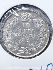 MaxSold Auction: 1910 Canadian 10 Cent Coin - 925 Silver - Toronto (Ontario, Canada) SELLER MANAGED Estate Sale Online Auction - Swanwick Avenue