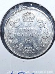 MaxSold Auction: 1931 Canadian 10 Cent Coin - 80% Silver - Toronto (Ontario, Canada) SELLER MANAGED Estate Sale Online Auction - Swanwick Avenue