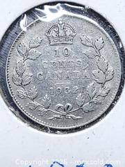 MaxSold Auction: 1932 Canadian 10 Cent Coin - 80% Silver - Toronto (Ontario, Canada) SELLER MANAGED Estate Sale Online Auction - Swanwick Avenue