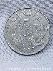 MaxSold Auction: 1932 Canadian 5 Cent Coin - Toronto (Ontario, Canada) SELLER MANAGED Estate Sale Online Auction - Swanwick Avenue