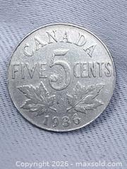 MaxSold Auction: 1936 Canadian 5 Cent  - Toronto (Ontario, Canada) SELLER MANAGED Estate Sale Online Auction - Swanwick Avenue