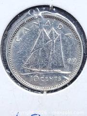 MaxSold Auction: 1937 Canadian 10 Cent Coin - 80% Silver - Toronto (Ontario, Canada) SELLER MANAGED Estate Sale Online Auction - Swanwick Avenue