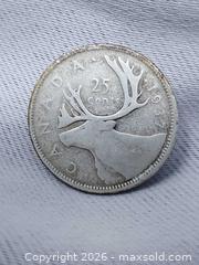 MaxSold Auction: 1937 Canadian 25 Cent Coin - 80% Silver - Toronto (Ontario, Canada) SELLER MANAGED Estate Sale Online Auction - Swanwick Avenue