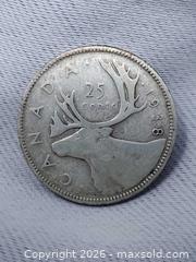 MaxSold Auction: 1938 Canadian 25 Cent Coin - 80% Silver - Toronto (Ontario, Canada) SELLER MANAGED Estate Sale Online Auction - Swanwick Avenue