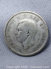 MaxSold Auction: 1938 Canadian 25 Cent Coin - 80% Silver - Toronto (Ontario, Canada) SELLER MANAGED Estate Sale Online Auction - Swanwick Avenue