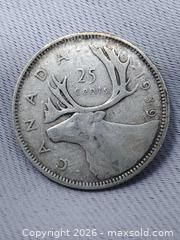 MaxSold Auction: 1939 Canadian 25 Cent Coin - 80% Silver - Toronto (Ontario, Canada) SELLER MANAGED Estate Sale Online Auction - Swanwick Avenue