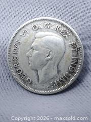 MaxSold Auction: 1941 Canadian 25 Cent Coin - 80% Silver - Toronto (Ontario, Canada) SELLER MANAGED Estate Sale Online Auction - Swanwick Avenue