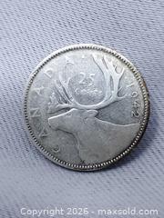 MaxSold Auction: 1942 Canadian 25 Cent Coin - 80% Silver - Toronto (Ontario, Canada) SELLER MANAGED Estate Sale Online Auction - Swanwick Avenue