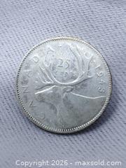 MaxSold Auction: 1943 Canadian 25 Cent Coin - 80% Silver - Toronto (Ontario, Canada) SELLER MANAGED Estate Sale Online Auction - Swanwick Avenue