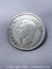 MaxSold Auction: 1943 Canadian 25 Cent Coin - 80% Silver - Toronto (Ontario, Canada) SELLER MANAGED Estate Sale Online Auction - Swanwick Avenue