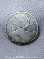 MaxSold Auction: 1944 Canadian 25 Cent Coin - Toronto (Ontario, Canada) SELLER MANAGED Estate Sale Online Auction - Swanwick Avenue