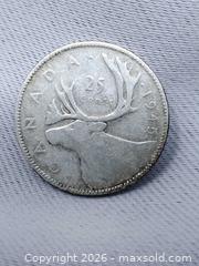 MaxSold Auction: 1945 Canadian 25 Cent Coin - 80% Silver - Toronto (Ontario, Canada) SELLER MANAGED Estate Sale Online Auction - Swanwick Avenue