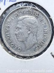 MaxSold Auction: 1947 Canadian Maple Leaf 10 Cent Piece - 80% Silver - Toronto (Ontario, Canada) SELLER MANAGED Estate Sale Online Auction - Swanwick Avenue