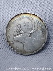 MaxSold Auction: 1950 Canadian 25 Cent Coin - 80% Silver - Toronto (Ontario, Canada) SELLER MANAGED Estate Sale Online Auction - Swanwick Avenue