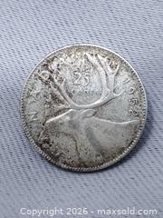 MaxSold Auction: 1952 Canadian 25 Cent Coin - 80% Silver - Toronto (Ontario, Canada) SELLER MANAGED Estate Sale Online Auction - Swanwick Avenue