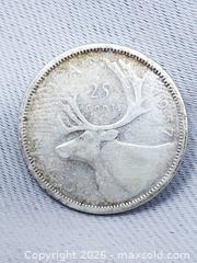 MaxSold Auction: 1957 Canadian 25 Cent Coin - 80% Silver - Toronto (Ontario, Canada) SELLER MANAGED Estate Sale Online Auction - Swanwick Avenue