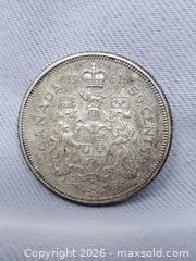 MaxSold Auction: 1961 Canadian 50 Cent Coin - 80% Silver - Toronto (Ontario, Canada) SELLER MANAGED Estate Sale Online Auction - Swanwick Avenue