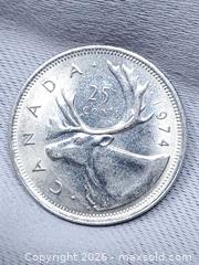 MaxSold Auction: 1974 Canadian 25 Cent Coin - Toronto (Ontario, Canada) SELLER MANAGED Estate Sale Online Auction - Swanwick Avenue