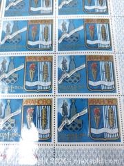 MaxSold Auction: 1977 Russian Olympic Stamps - Sheet 4 - Blue White - Toronto (Ontario, Canada) SELLER MANAGED Estate Sale Online Auction - Swanwick Avenue