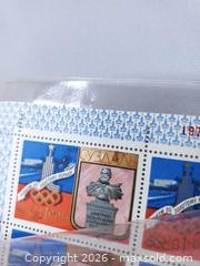 MaxSold Auction: 1977 Russian Olympic Stamps - Sheet 5 - Red Blue - Toronto (Ontario, Canada) SELLER MANAGED Estate Sale Online Auction - Swanwick Avenue