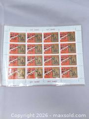 MaxSold Auction: 1977 Russian Olympic Stamps - Sheet 6 - Red Gold (Sculpture) - Toronto (Ontario, Canada) SELLER MANAGED Estate Sale Online Auction - Swanwick Avenue