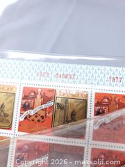 MaxSold Auction: 1977 Russian Olympic Stamps - Sheet 6 - Red Gold (Sculpture) - Toronto (Ontario, Canada) SELLER MANAGED Estate Sale Online Auction - Swanwick Avenue