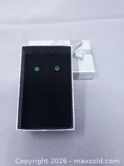 MaxSold Auction: Pair of Gold Studs With Green Stones - Toronto (Ontario, Canada) SELLER MANAGED Estate Sale Online Auction - Swanwick Avenue