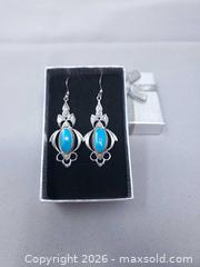 MaxSold Auction: Sterling Silver Dangling Earrings With Turqoise - Toronto (Ontario, Canada) SELLER MANAGED Estate Sale Online Auction - Swanwick Avenue