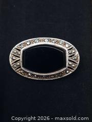MaxSold Auction: Sterling Silver Marcasite Brooch - Toronto (Ontario, Canada) SELLER MANAGED Estate Sale Online Auction - Swanwick Avenue