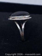 MaxSold Auction: Sterling Silver Ring With Black Cabochon - Toronto (Ontario, Canada) SELLER MANAGED Estate Sale Online Auction - Swanwick Avenue