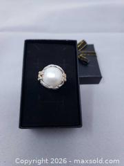 MaxSold Auction: Sterling Silver Ring With Large Pearl - Toronto (Ontario, Canada) SELLER MANAGED Estate Sale Online Auction - Swanwick Avenue