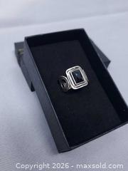 MaxSold Auction: Sterling Silver Ring With Rectangular Black Stone - Toronto (Ontario, Canada) SELLER MANAGED Estate Sale Online Auction - Swanwick Avenue