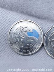 MaxSold Auction: Two 2011 Canadian 25 Cent Coins - Native Design - Toronto (Ontario, Canada) SELLER MANAGED Estate Sale Online Auction - Swanwick Avenue