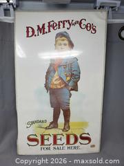 MaxSold Auction: Vintage Seeds Poster - Toronto (Ontario, Canada) SELLER MANAGED Estate Sale Online Auction - Swanwick Avenue