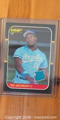 MaxSold Auction: 1987 Leaf Bo Jackson Rookie Card, Kansas City Royals - Ottawa (Ontario, Canada) SELLER MANAGED Downsizing Online Auction - Regiment Avenue