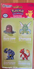 MaxSold Auction: 1999 Pokémon Official Sticker Pack, 8 Collector Stickers - Ottawa (Ontario, Canada) SELLER MANAGED Downsizing Online Auction - Regiment Avenue