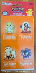 MaxSold Auction: Sandylion Pokémon Sticker Pack 1999 — 8 Collector Stickers - Ottawa (Ontario, Canada) SELLER MANAGED Downsizing Online Auction - Regiment Avenue