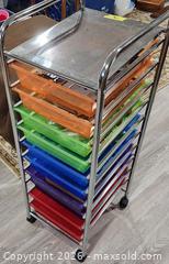 MaxSold Auction: 10-Drawer Rolling Storage Cart - Metal Frame & Plastic Drawers - Brighton (Ontario, Canada) SELLER MANAGED Estate Sale Online Auction - Drewery Street