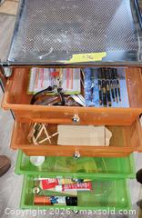 MaxSold Auction: 10-Drawer Rolling Storage Cart - Metal Frame & Plastic Drawers - Brighton (Ontario, Canada) SELLER MANAGED Estate Sale Online Auction - Drewery Street